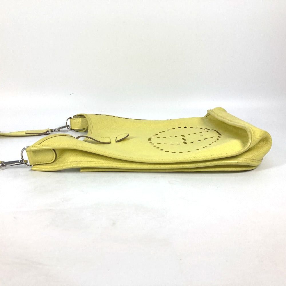 Hermes Hermes Diagonal Hanging (E.G. Of A Rocket) Briefcase Evelyn 3 Gm Punched Logo Shoulder Bag Epson Women Lime Yellow Size ONE SIZE - 4 Thumbnail