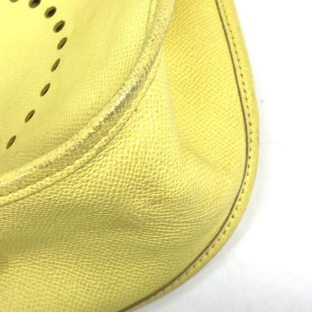 Hermes Hermes Diagonal Hanging (E.G. Of A Rocket) Briefcase Evelyn 3 Gm Punched Logo Shoulder Bag Epson Women Lime Yellow Size ONE SIZE - 6 Thumbnail