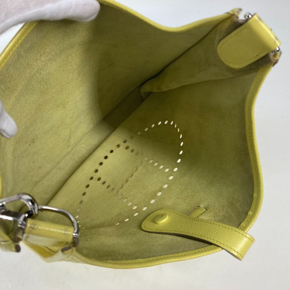 Hermes Hermes Diagonal Hanging (E.G. Of A Rocket) Briefcase Evelyn 3 Gm Punched Logo Shoulder Bag Epson Women Lime Yellow Size ONE SIZE - 14 Thumbnail