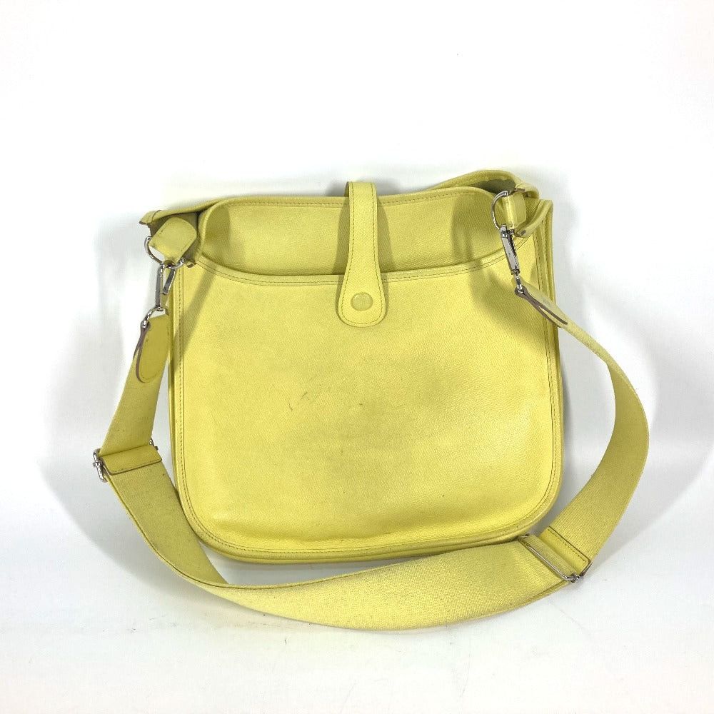 Hermes Hermes Diagonal Hanging (E.G. Of A Rocket) Briefcase Evelyn 3 Gm Punched Logo Shoulder Bag Epson Women Lime Yellow Size ONE SIZE - 2 Thumbnail