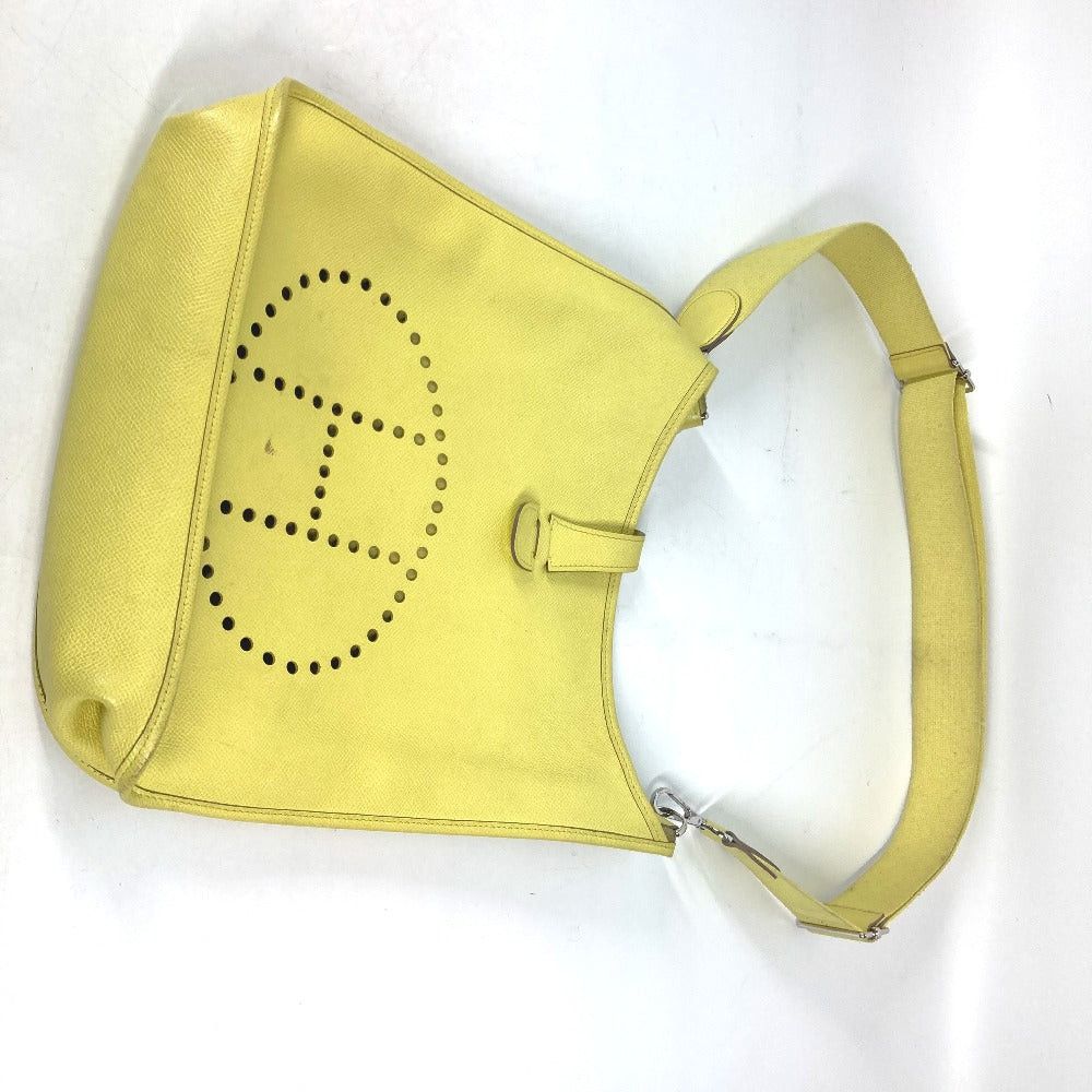 Hermes Hermes Diagonal Hanging (E.G. Of A Rocket) Briefcase Evelyn 3 Gm Punched Logo Shoulder Bag Epson Women Lime Yellow Size ONE SIZE - 11 Thumbnail