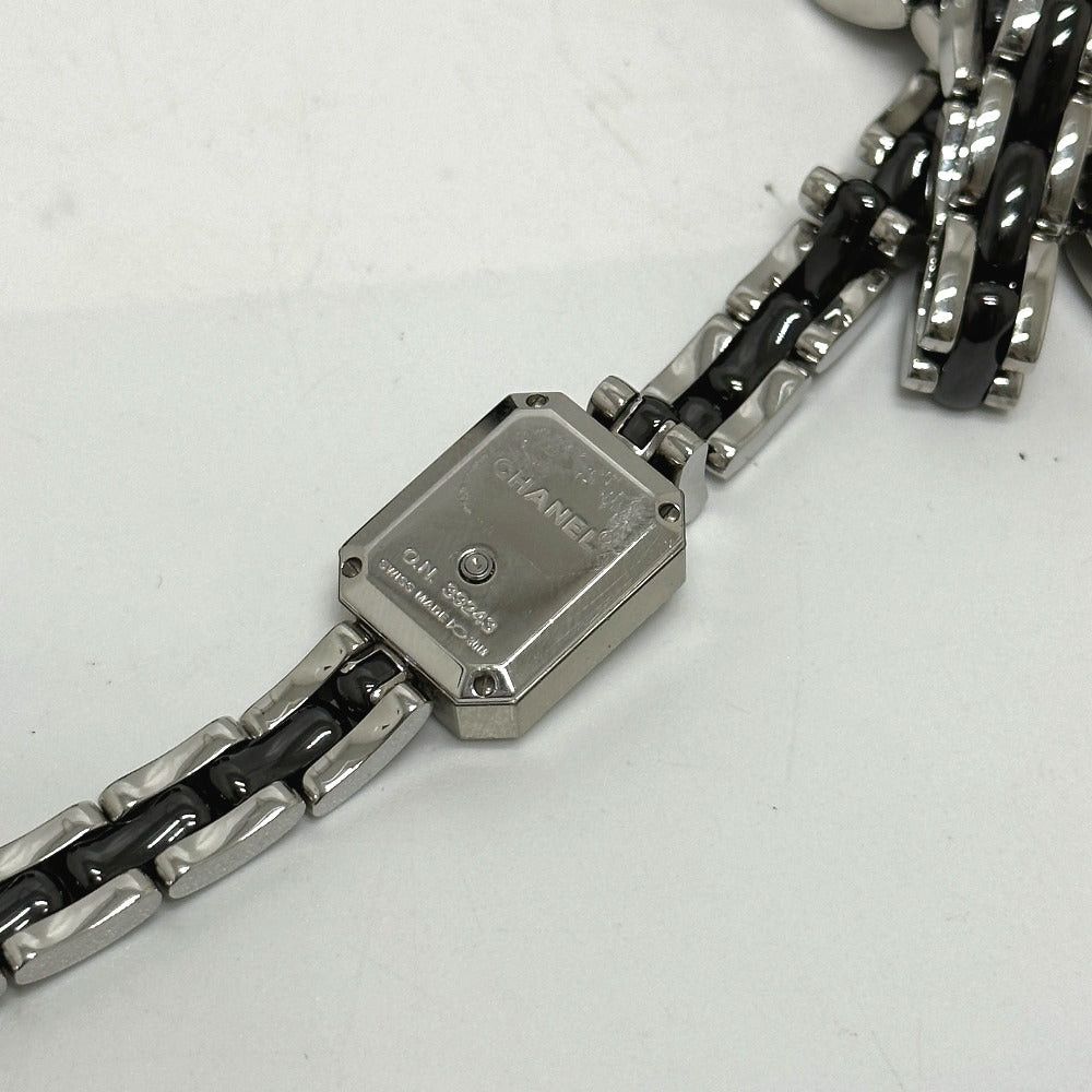 Chanel Chanel H3058 Watch (Timepiece) Premiere Triple Bracelet Bezel Diamond Wristwatch Ss Women Black Size ONE SIZE - 7 Thumbnail
