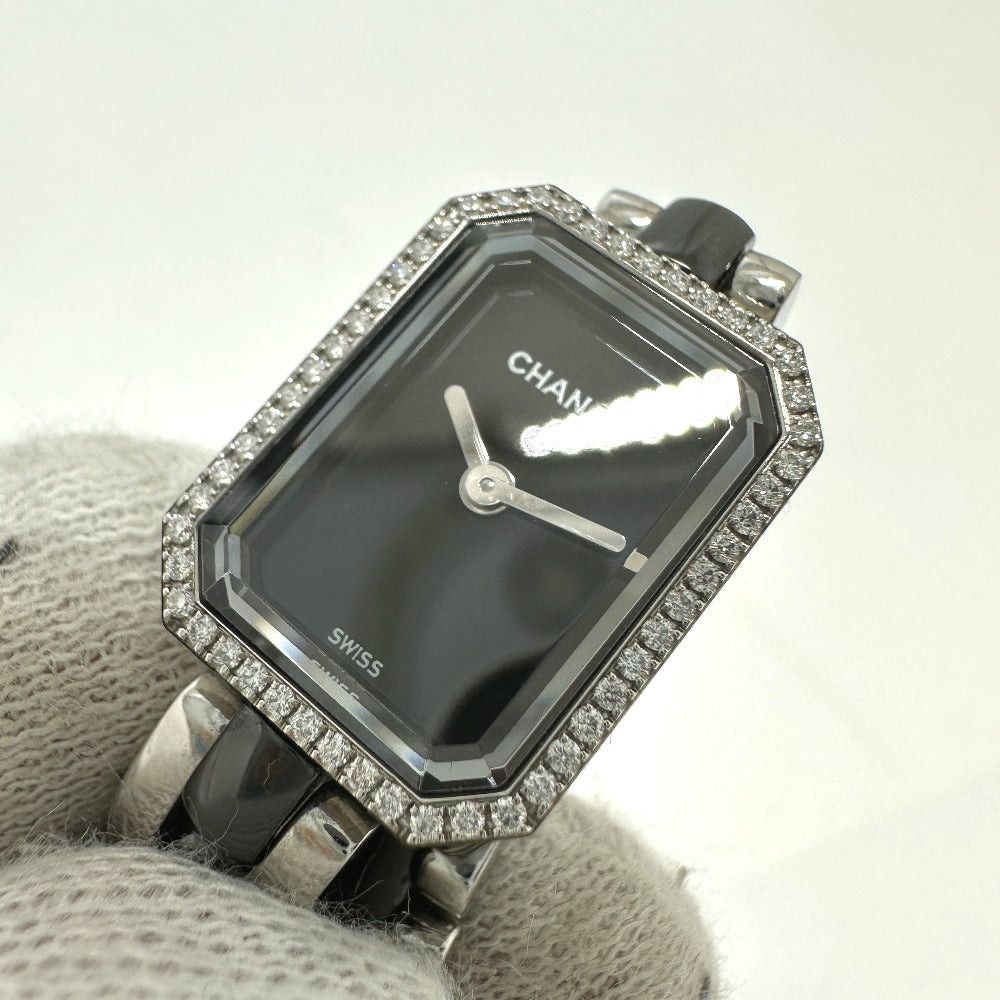 Chanel Chanel H3058 Watch (Timepiece) Premiere Triple Bracelet Bezel Diamond Wristwatch Ss Women Black Size ONE SIZE - 8 Thumbnail