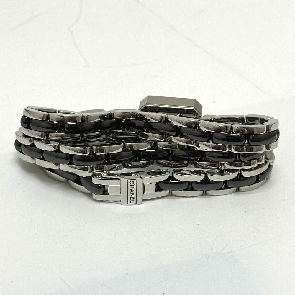 Chanel Chanel H3058 Watch (Timepiece) Premiere Triple Bracelet Bezel Diamond Wristwatch Ss Women Black Size ONE SIZE - 5 Thumbnail