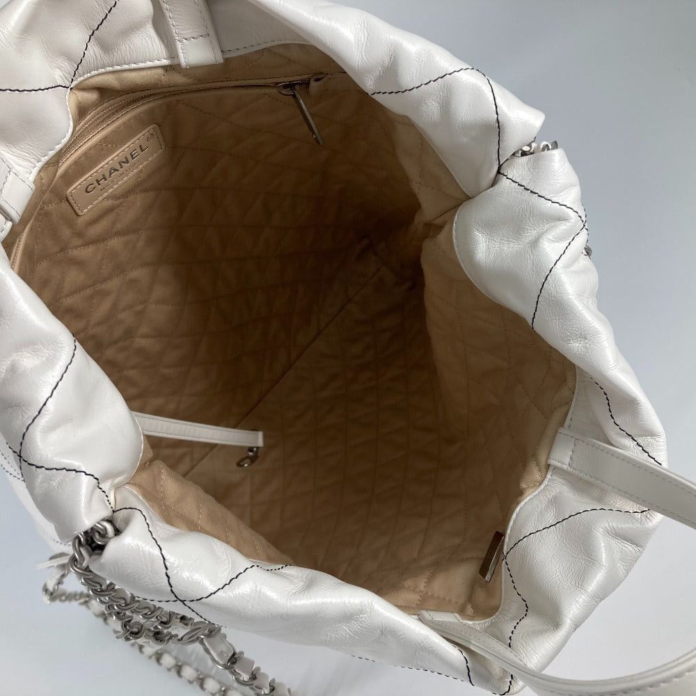 Chanel Chanel As3313 Handbag 2 Way Bag Chanel22 Small Chain Rucksack Lambskin Women White Size ONE SIZE - 10 Thumbnail