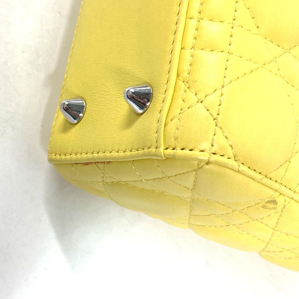 Dior Dior M0532Pcal Lady Ladydior My Abcdior Double Handbag Star Shoulder Bag Lambskin Women Yellow Size ONE SIZE - 8 Thumbnail