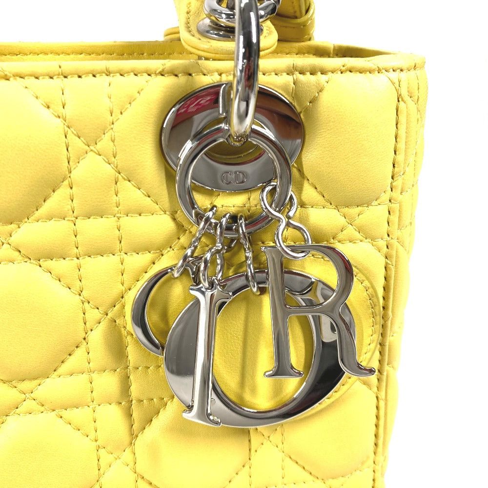 Dior Dior M0532Pcal Lady Ladydior My Abcdior Double Handbag Star Shoulder Bag Lambskin Women Yellow Size ONE SIZE - 5 Thumbnail