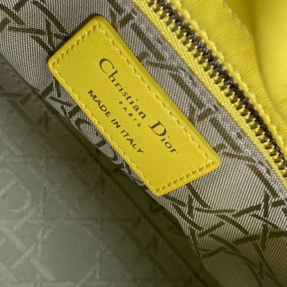 Dior Dior M0532Pcal Lady Ladydior My Abcdior Double Handbag Star Shoulder Bag Lambskin Women Yellow Size ONE SIZE - 11 Thumbnail