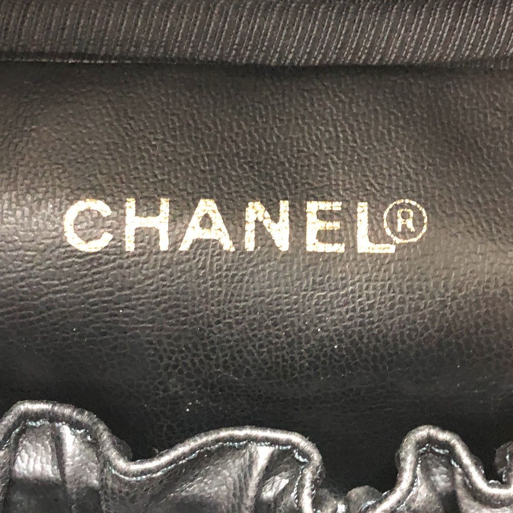 Chanel Chanel A01998 Cc Coco Mark Cosmetic Pouch Vertical Vanity Bag Handbag Enamel Women Black Size ONE SIZE - 10 Thumbnail