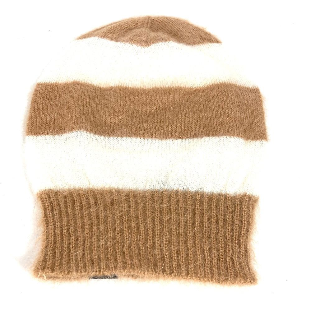 Fendi Fendi Fxq107 Border Beanie Chapeau Knitted Hat Knit Cap Men Brown Size ONE SIZE - 5 Thumbnail