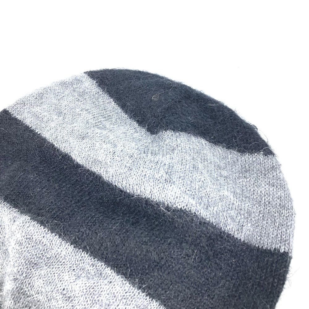 Fendi Fendi Fxq107 Beanie Chapeau Knitted Hat Knit Cap Border Men Black Size ONE SIZE - 5 Thumbnail