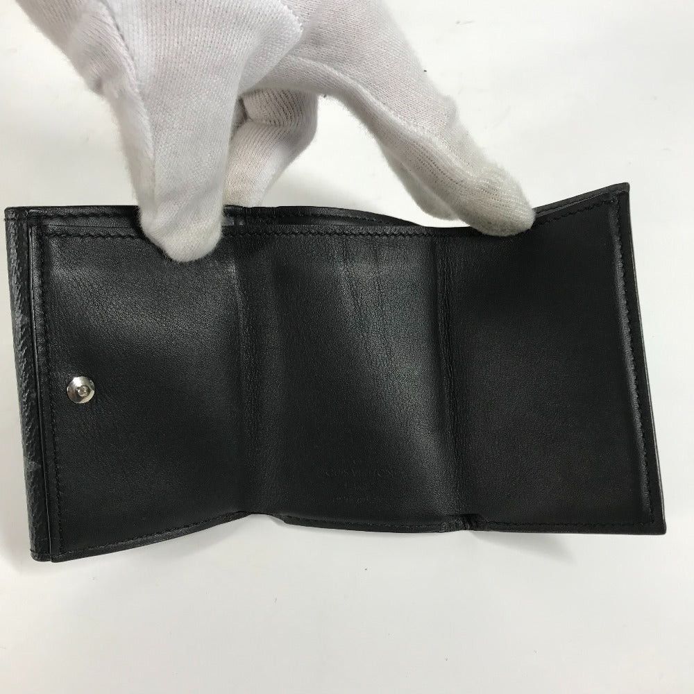 Louis Vuitton Louis Vuitton M67630 Monogram Eclipse Discovery Compact Wallet Threefold Canvas Men Black Size ONE SIZE - 12 Thumbnail