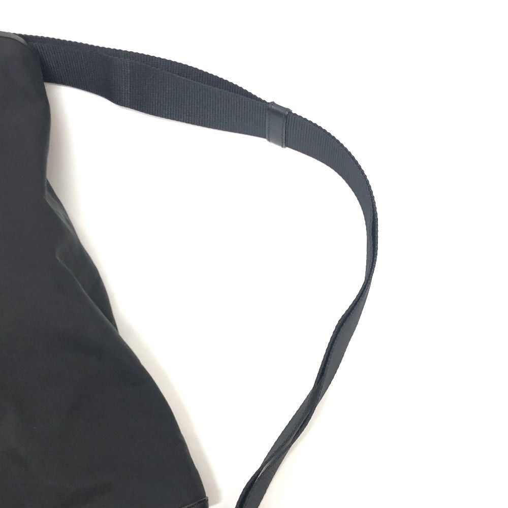 Prada Prada V166 Messenger Bag Shoulder Briefcase Back Slanted Lumbar Nylon/Leather Men Black Size ONE SIZE - 7 Thumbnail