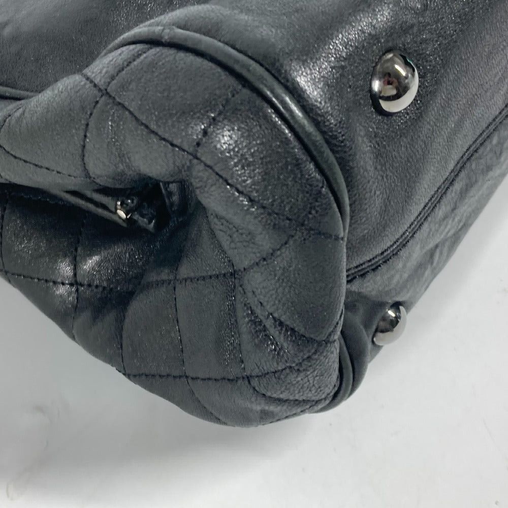 Chanel Chanel Shawl Briefcase Cc Coma Mark Double Chain Shoulder Bag Calf Leather Women Black Size ONE SIZE - 12 Thumbnail