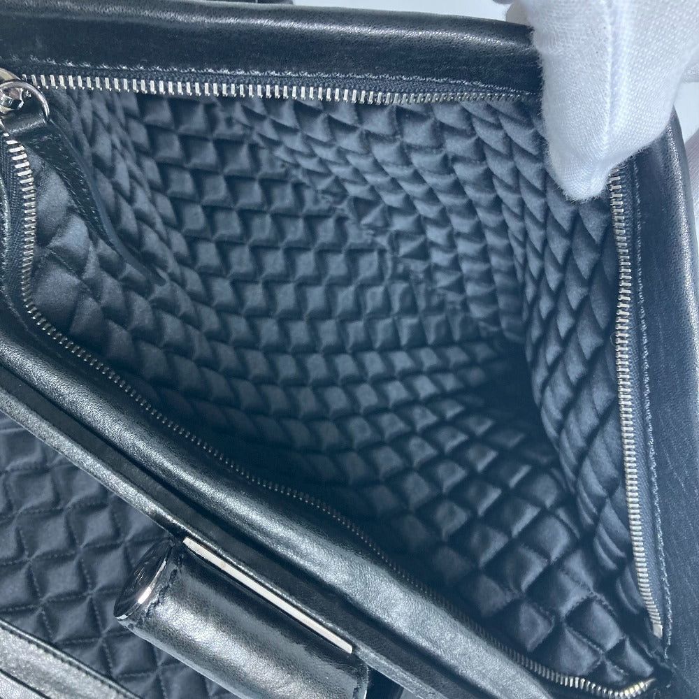 Chanel Chanel Shawl Briefcase Cc Coma Mark Double Chain Shoulder Bag Calf Leather Women Black Size ONE SIZE - 11 Thumbnail