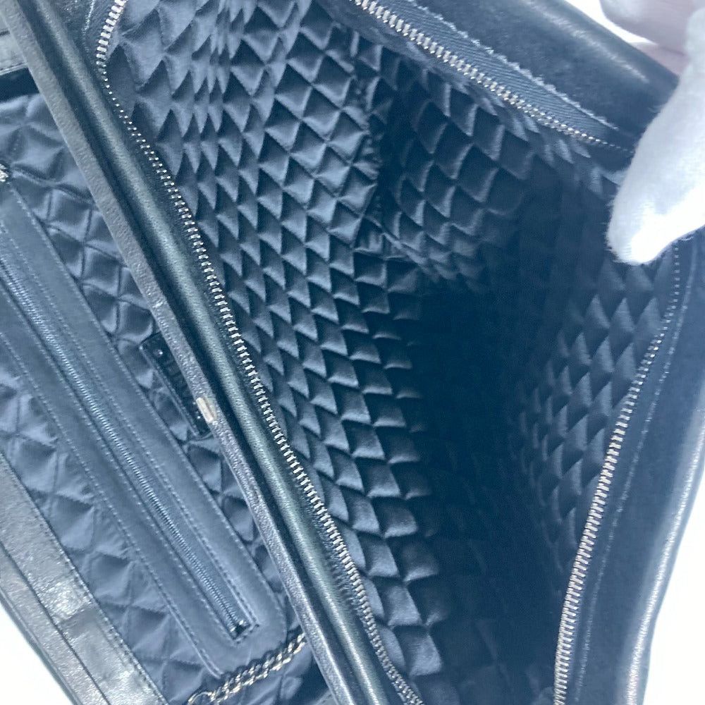 Chanel Chanel Shawl Briefcase Cc Coma Mark Double Chain Shoulder Bag Calf Leather Women Black Size ONE SIZE - 9 Thumbnail