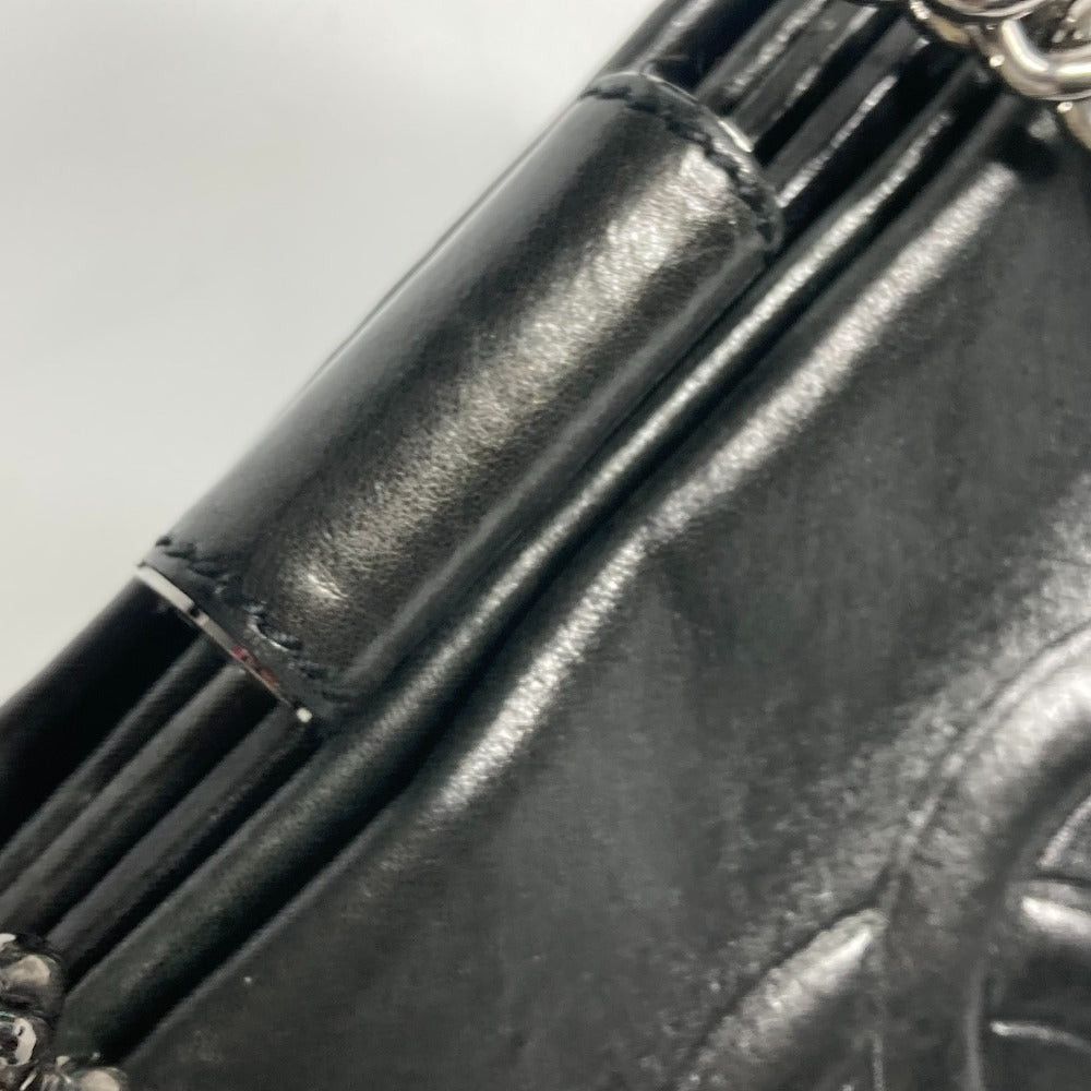 Chanel Chanel Shawl Briefcase Cc Coma Mark Double Chain Shoulder Bag Calf Leather Women Black Size ONE SIZE - 10 Thumbnail