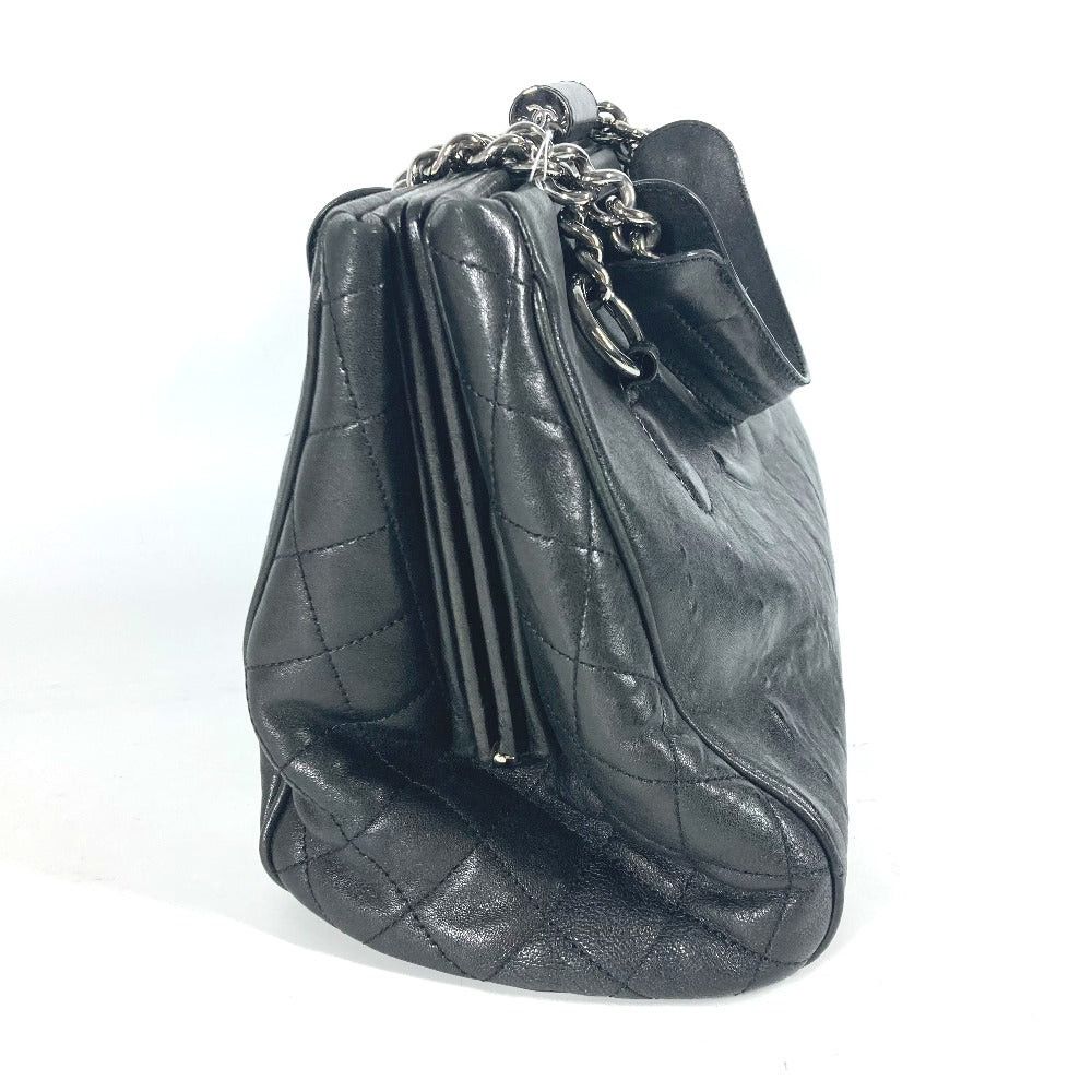 Chanel Chanel Shawl Briefcase Cc Coma Mark Double Chain Shoulder Bag Calf Leather Women Black Size ONE SIZE - 3 Thumbnail