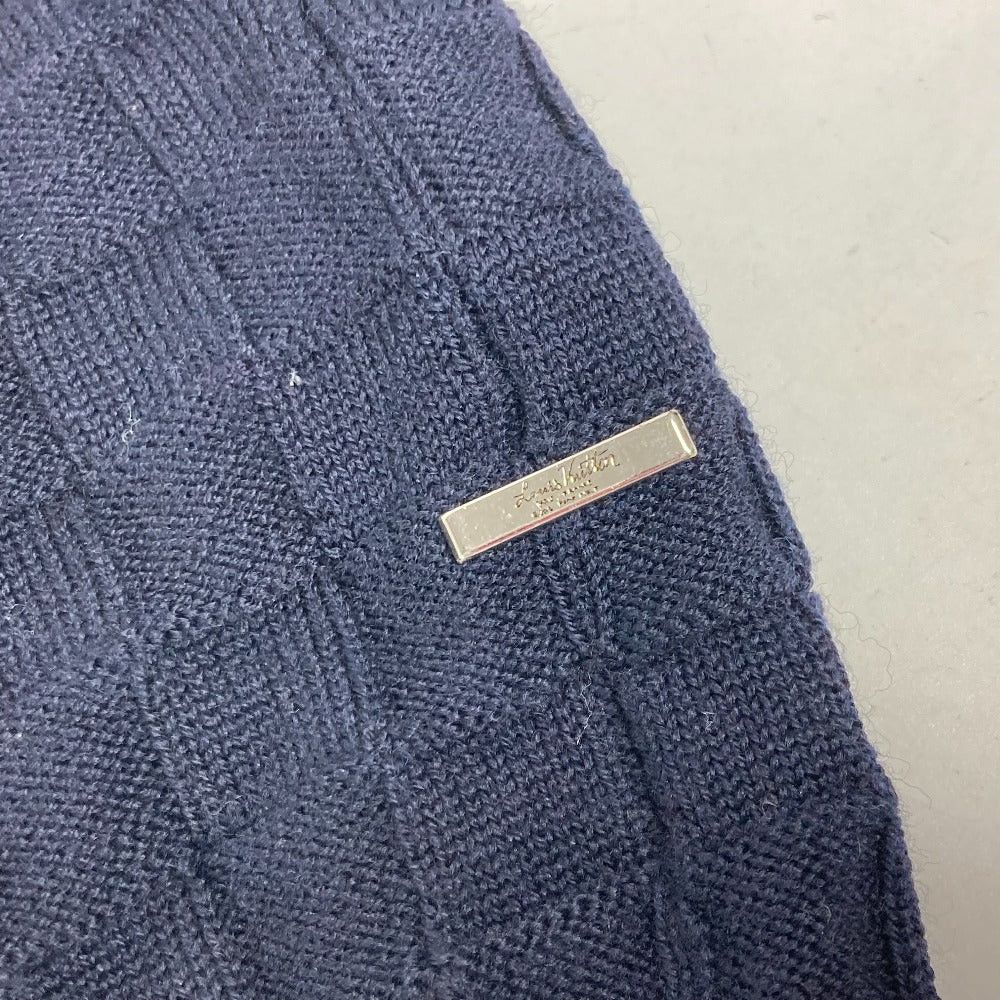 Louis Vuitton Louis Vuitton Damier Knit Long Sleeves Tops Apparel (Clothing) Rm222Q Sweater Wool Men Navy Size US M / EU 48-50 / 2 - 6 Thumbnail