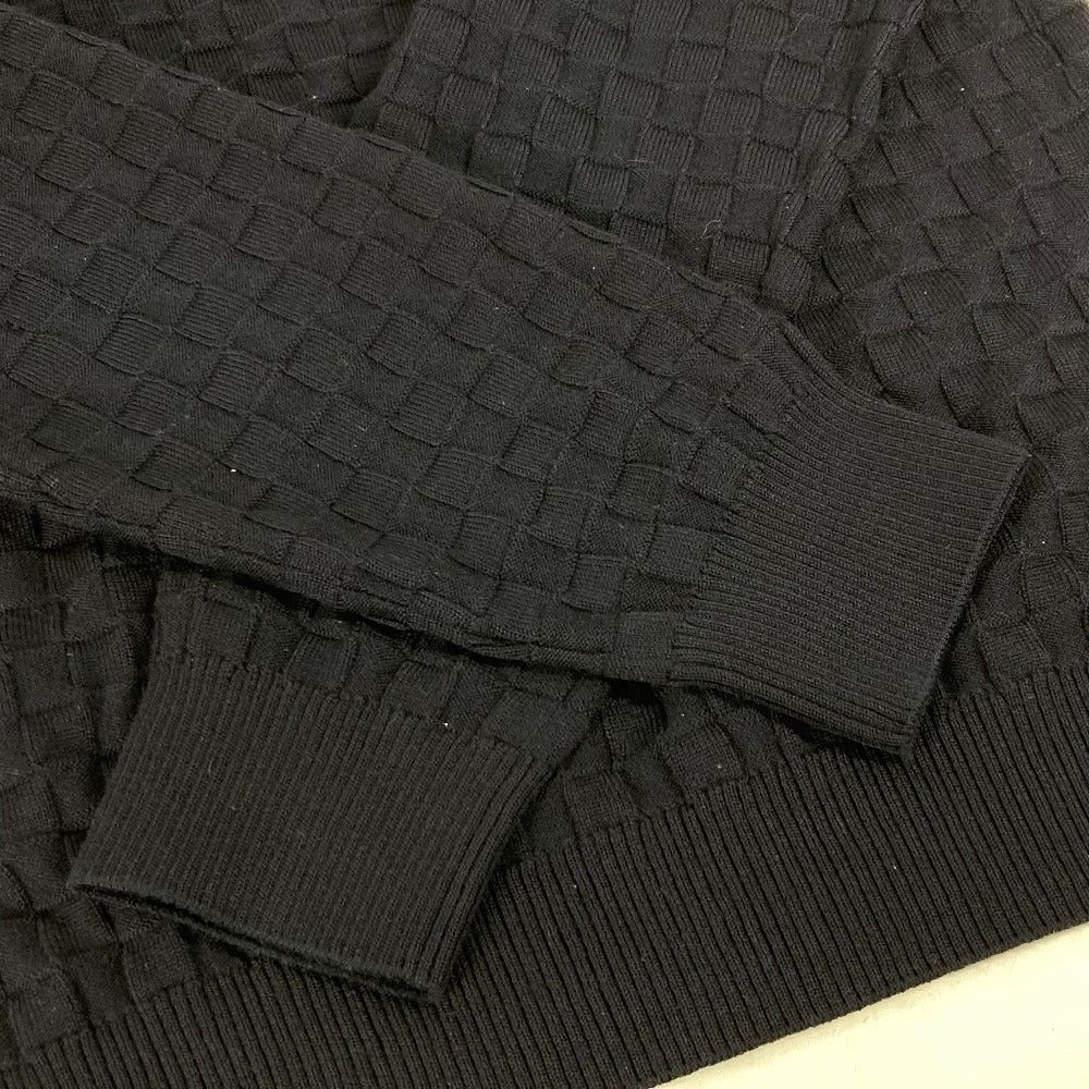 Louis Vuitton Louis Vuitton Damier Knit Long Sleeves Tops Apparel (Clothing) Rm222Q Sweater Wool Men Navy Size US M / EU 48-50 / 2 - 4 Thumbnail