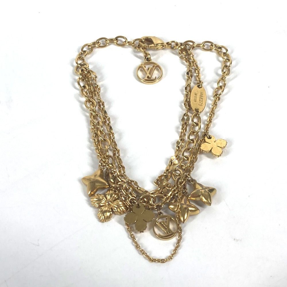 Louis Vuitton Louis Vuitton M68375 Accessories Brasserie Blooming Strass Bracelet Rhinestone Chain Metal Women Gold Size ONE SIZE - 10 Thumbnail