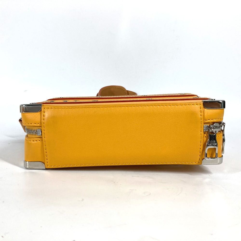 Louis Vuitton Louis Vuitton M59669 Virgil Abloh Handle Soft Trunk Briefcase Handbag Shoulder Bag Calf Leather Men Saffron Orange Size ONE SIZE - 5 Thumbnail