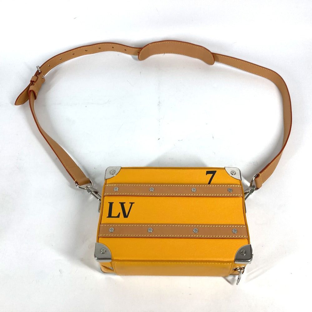 Louis Vuitton Louis Vuitton M59669 Virgil Abloh Handle Soft Trunk Briefcase Handbag Shoulder Bag Calf Leather Men Saffron Orange Size ONE SIZE - 12 Thumbnail
