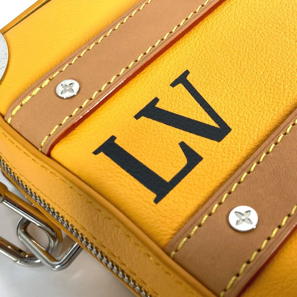 Louis Vuitton Louis Vuitton M59669 Virgil Abloh Handle Soft Trunk Briefcase Handbag Shoulder Bag Calf Leather Men Saffron Orange Size ONE SIZE - 8 Thumbnail