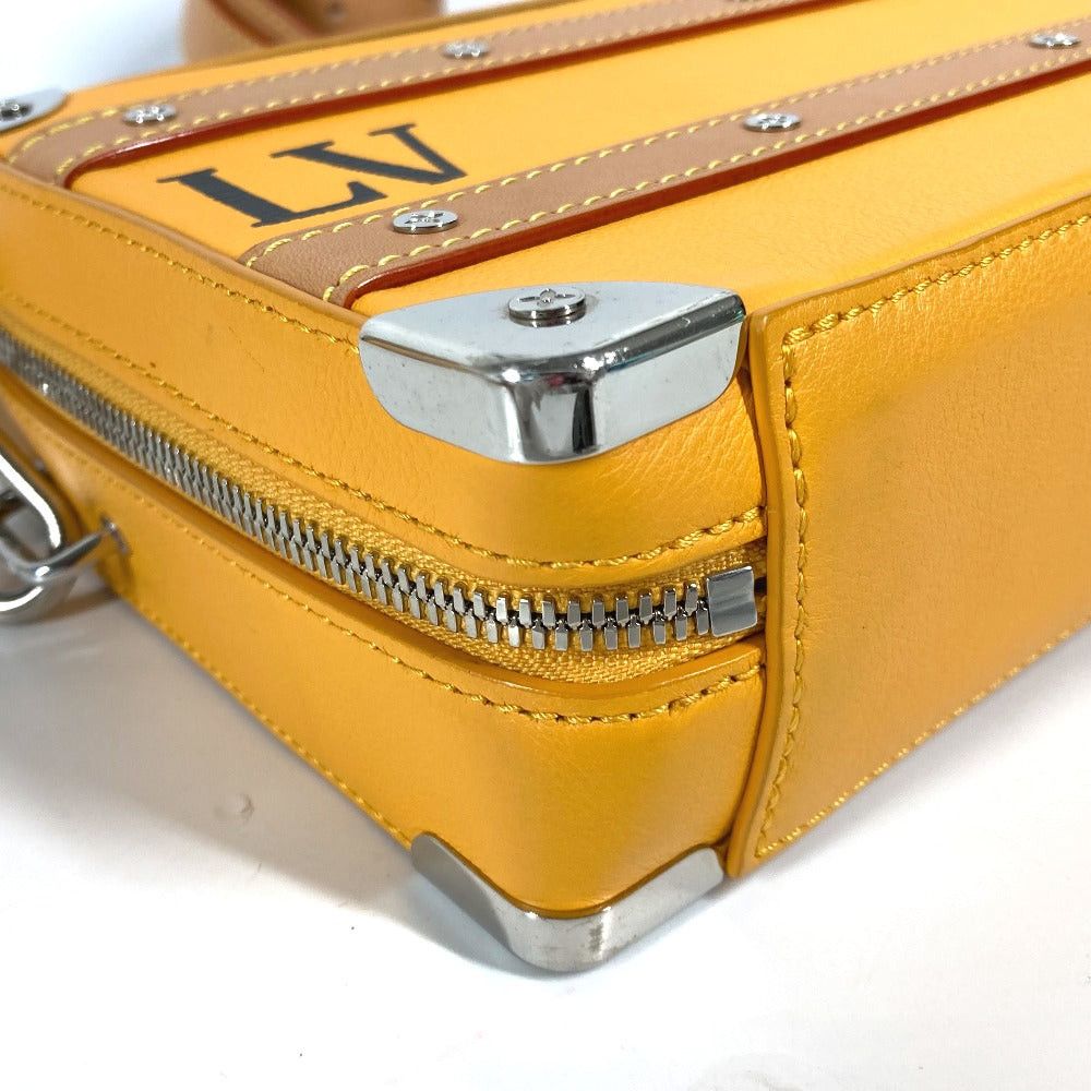 Louis Vuitton Louis Vuitton M59669 Virgil Abloh Handle Soft Trunk Briefcase Handbag Shoulder Bag Calf Leather Men Saffron Orange Size ONE SIZE - 7 Thumbnail