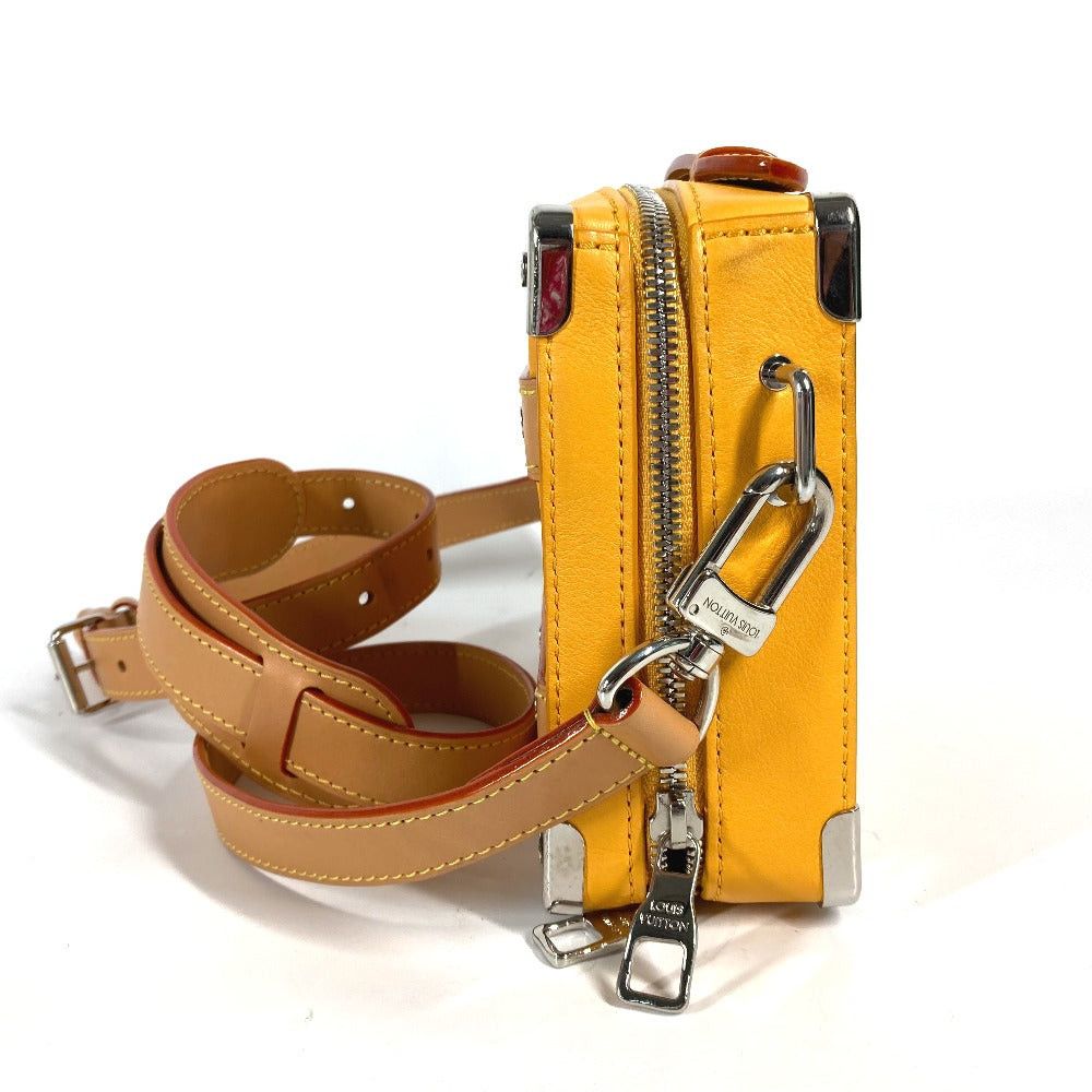 Louis Vuitton Louis Vuitton M59669 Virgil Abloh Handle Soft Trunk Briefcase Handbag Shoulder Bag Calf Leather Men Saffron Orange Size ONE SIZE - 3 Thumbnail