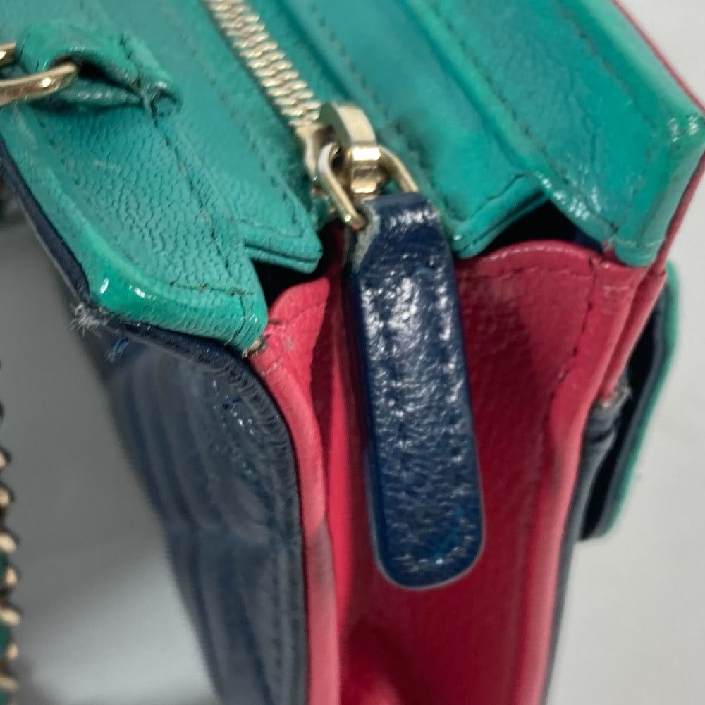 Chanel Chanel Ap1138 2020 Cruise Tricolor Chain Wallet Cc Coma Mark Briefcase Shoulder Bag Diagonal Hanging (E.G. Of A Rocket) Pochette Metis Long Caviar Skin Women Navy Size ONE SIZE - 12 Thumbnail