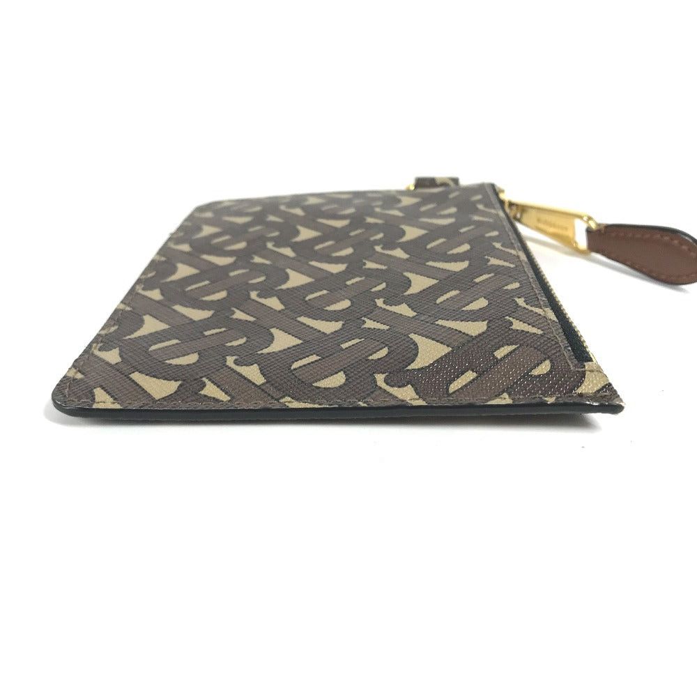 Burberry Burberry Tb Logo Wallet Change Purse Pouch Coin Leather/Pvc Women Brown Size ONE SIZE - 3 Thumbnail