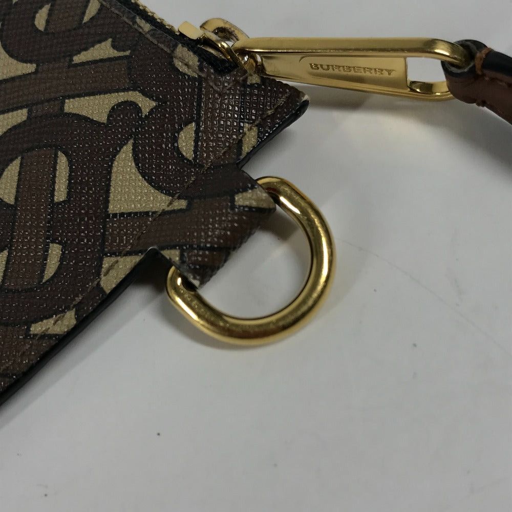Burberry Burberry Tb Logo Wallet Change Purse Pouch Coin Leather/Pvc Women Brown Size ONE SIZE - 10 Thumbnail