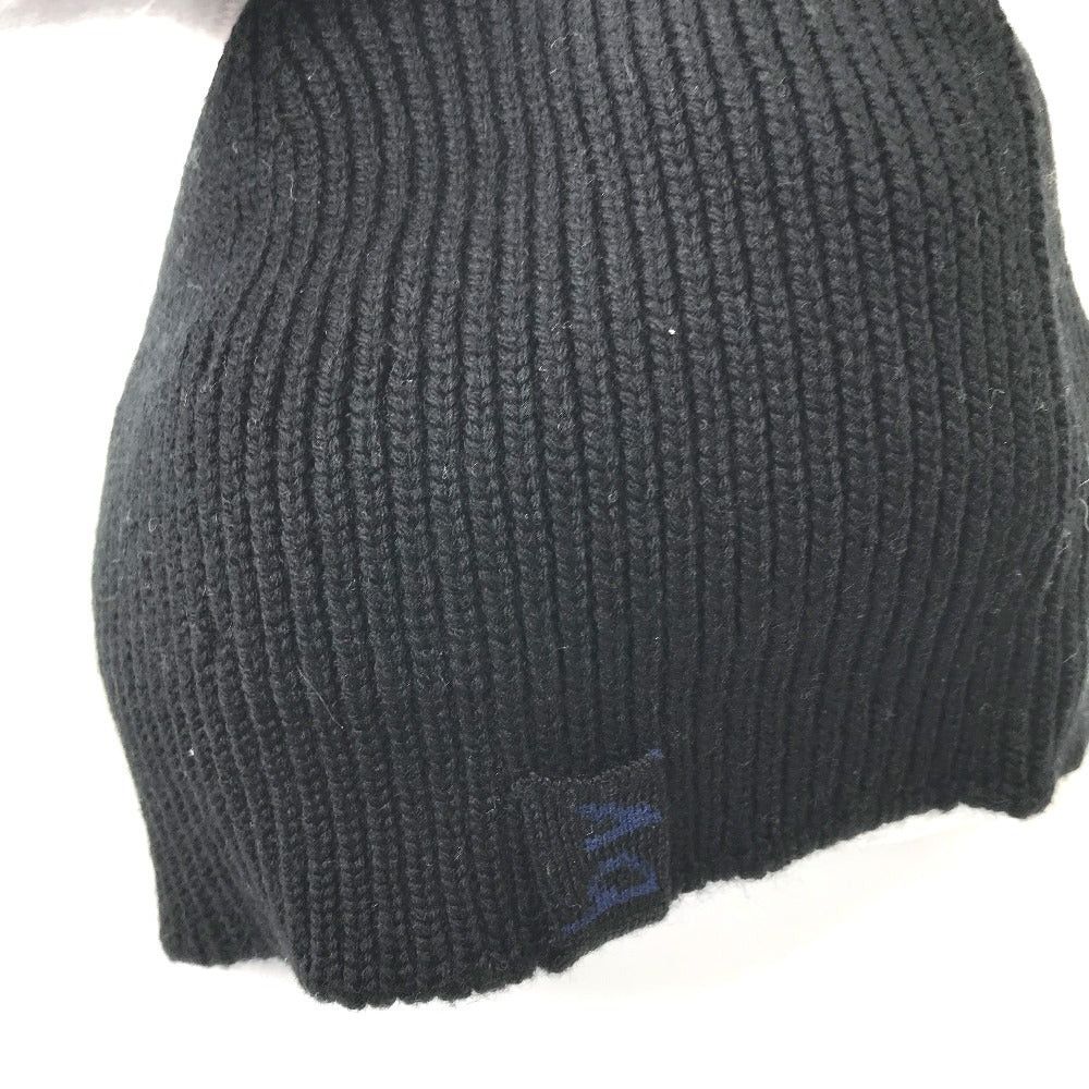 Bottega Veneta Bottega Veneta Bv Logo A Point Of Coordination. Knitted Hat Wool Men Black Size ONE SIZE - 5 Thumbnail