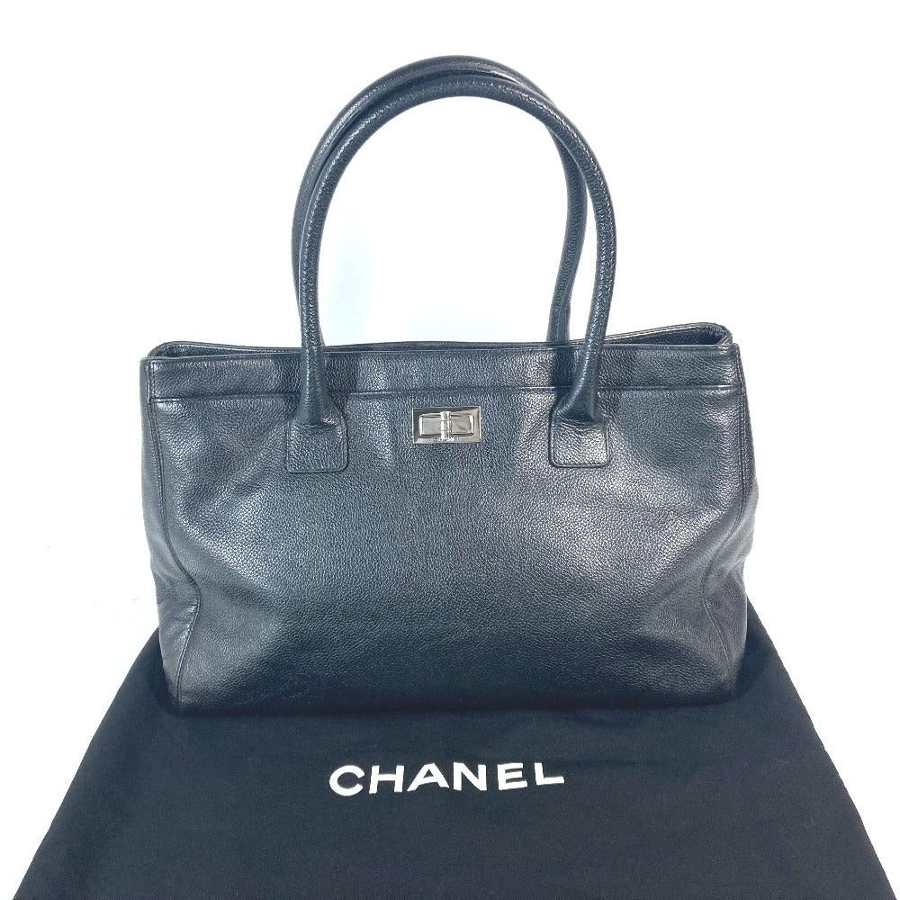 Chanel Chanel Briefcase Executive Tote 2.55 Fittings Shoulder Bag Shawl Caviar Skin Women Black Size ONE SIZE - 15 Thumbnail