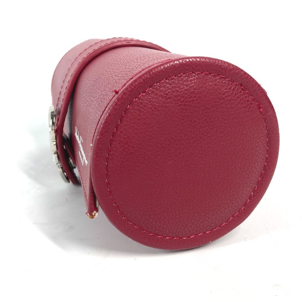 Salvatore Ferragamo Salvatore Ferragamo Logo Watchcase Watch Case Pouch Leather Men Red Size ONE SIZE - 4 Thumbnail