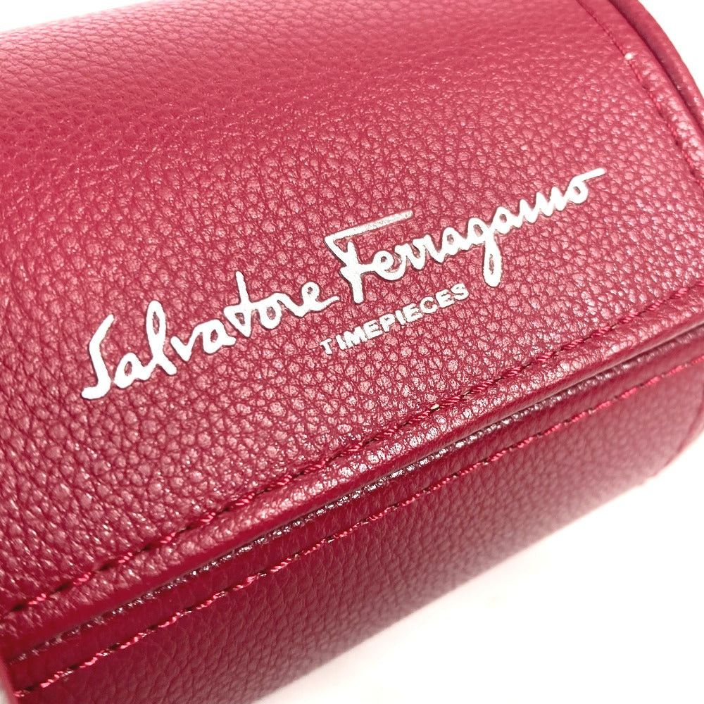 Salvatore Ferragamo Salvatore Ferragamo Logo Watchcase Watch Case Pouch Leather Men Red Size ONE SIZE - 5 Thumbnail