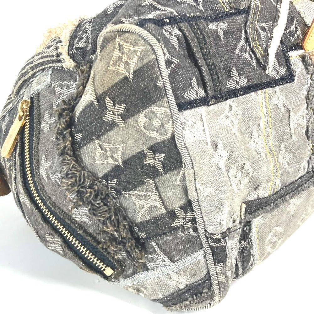 Louis Vuitton Louis Vuitton M95381 Monogram Denim Patchwork Speedy 30 Briefcase Handbag Boston Bag Unisex Black Size ONE SIZE - 7 Thumbnail