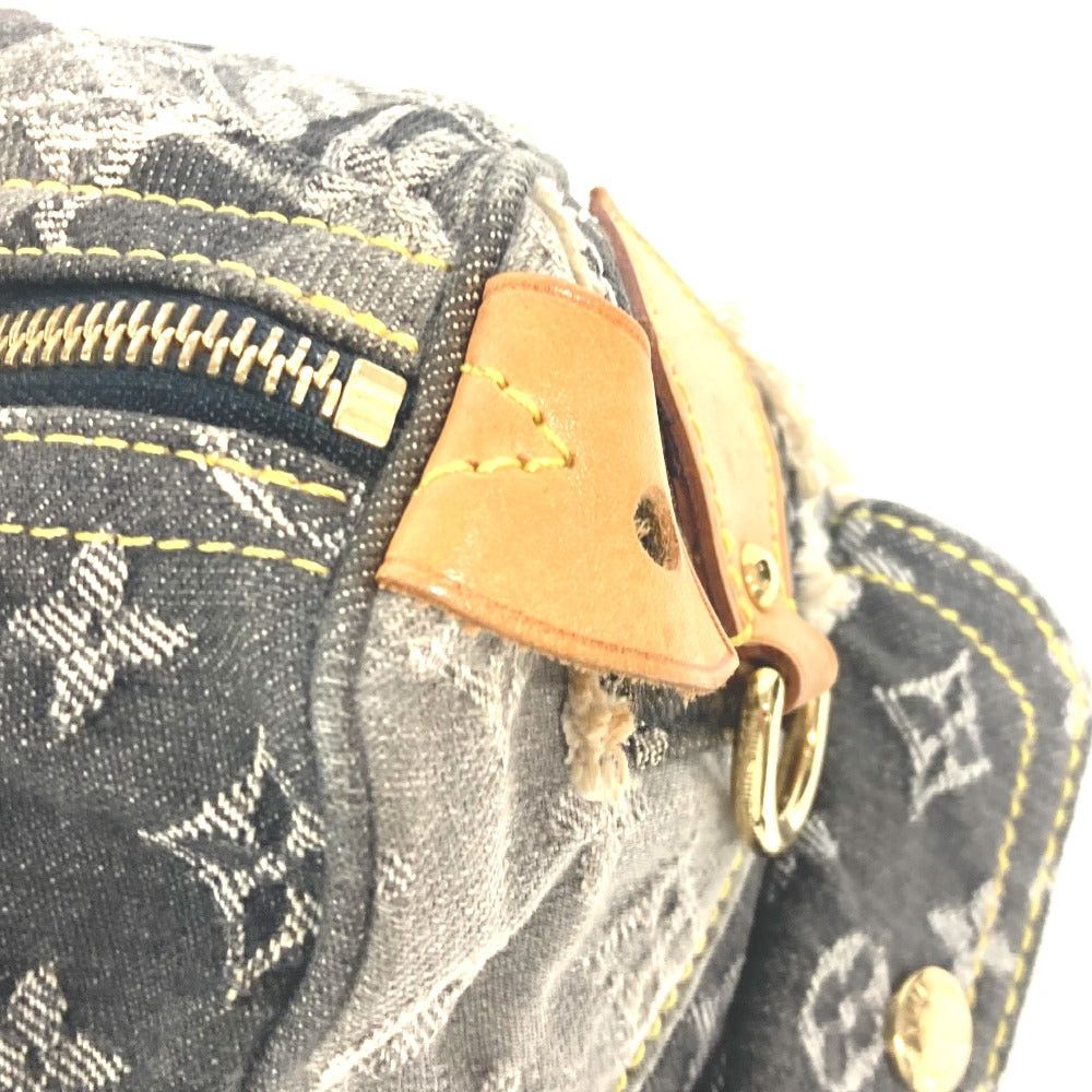 Louis Vuitton Louis Vuitton M95381 Monogram Denim Patchwork Speedy 30 Briefcase Handbag Boston Bag Unisex Black Size ONE SIZE - 9 Thumbnail