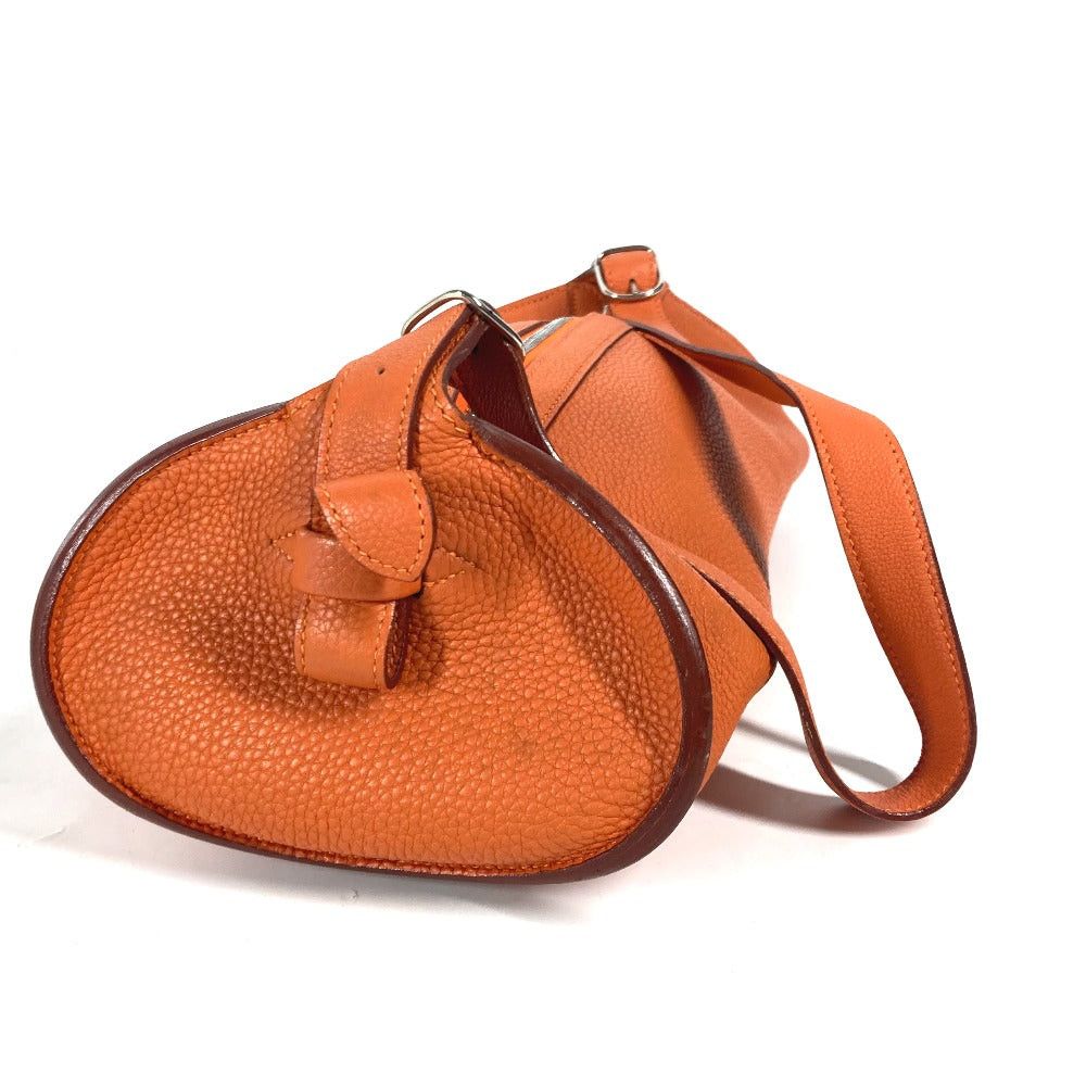 Hermes Hermes Doremi Solfa Syllables (Do, Re, Mi, Fa, Sol (Soh), La And Si (Ti)) Briefcase Tote Bag Shawl Cylindrical Shoulder Togo Women Orange Size ONE SIZE - 3 Thumbnail