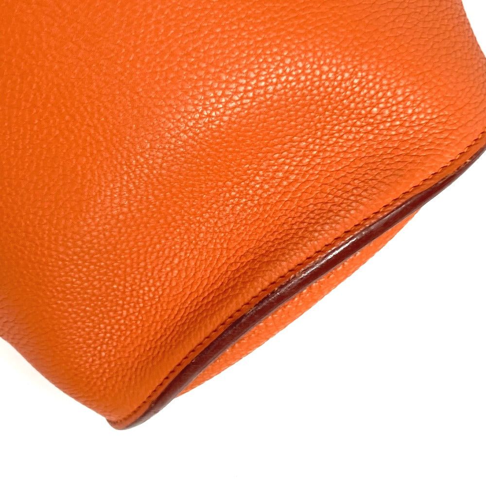 Hermes Hermes Doremi Solfa Syllables (Do, Re, Mi, Fa, Sol (Soh), La And Si (Ti)) Briefcase Tote Bag Shawl Cylindrical Shoulder Togo Women Orange Size ONE SIZE - 7 Thumbnail