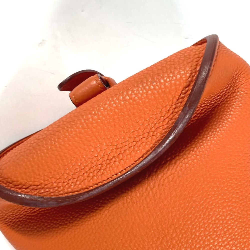 Hermes Hermes Doremi Solfa Syllables (Do, Re, Mi, Fa, Sol (Soh), La And Si (Ti)) Briefcase Tote Bag Shawl Cylindrical Shoulder Togo Women Orange Size ONE SIZE - 8 Thumbnail