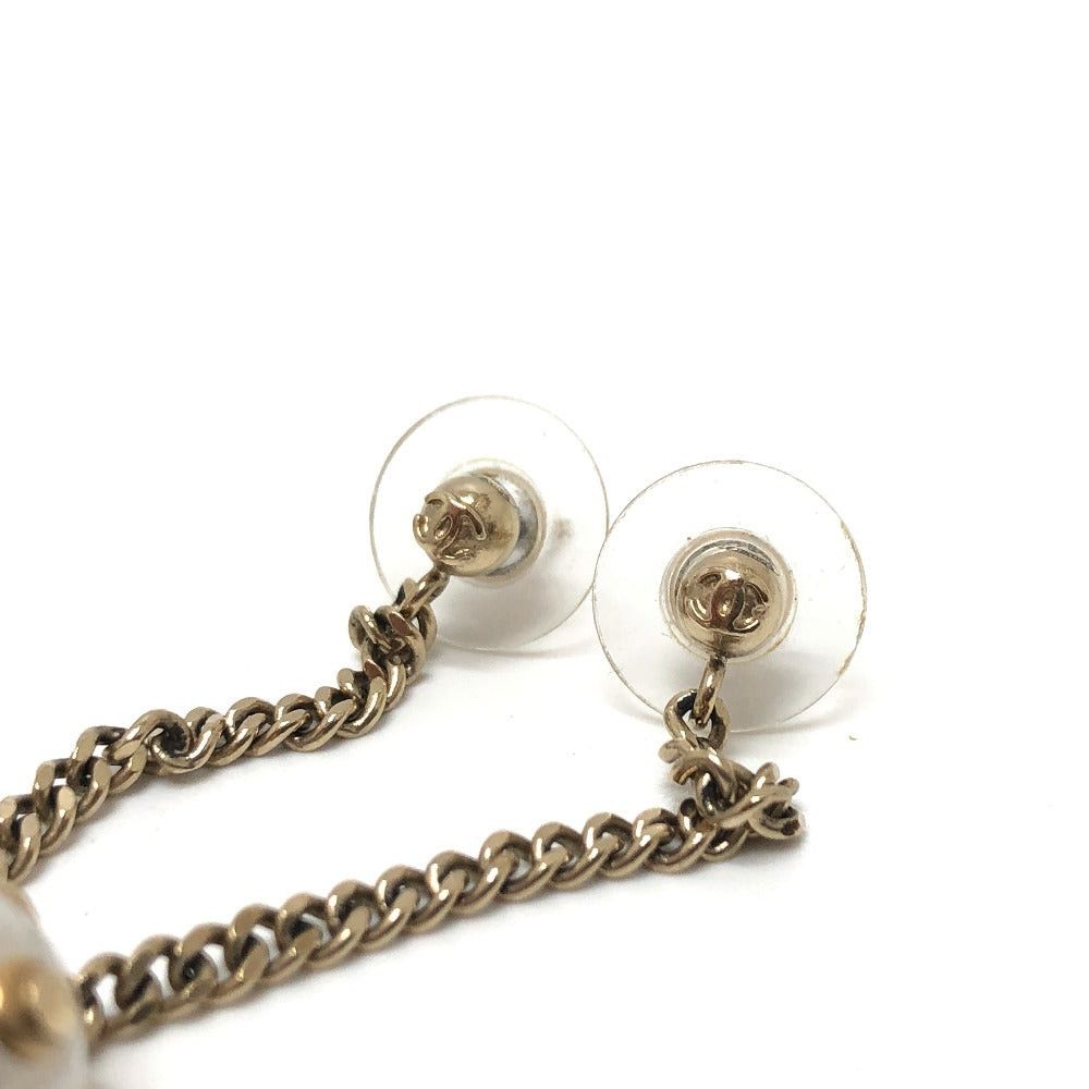 Chanel Chanel 16B Faux Pearl Chain Earrings Accessories Metal Women Gold Size ONE SIZE - 7 Thumbnail
