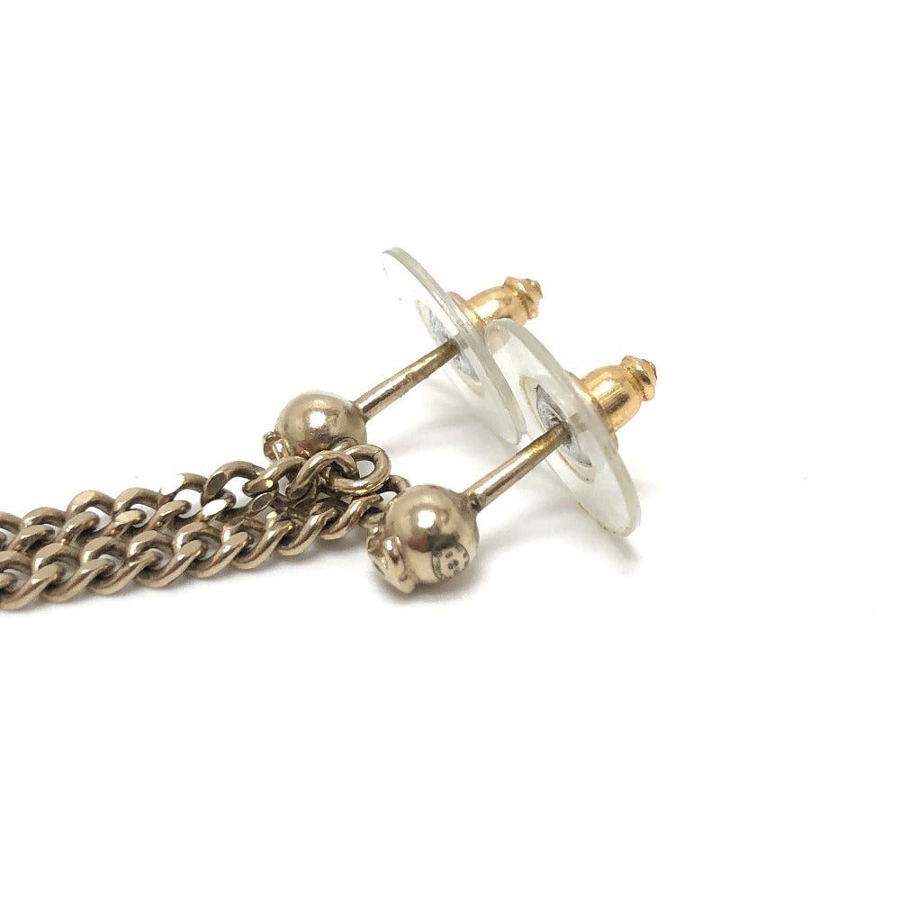 Chanel Chanel 16B Faux Pearl Chain Earrings Accessories Metal Women Gold Size ONE SIZE - 6 Thumbnail