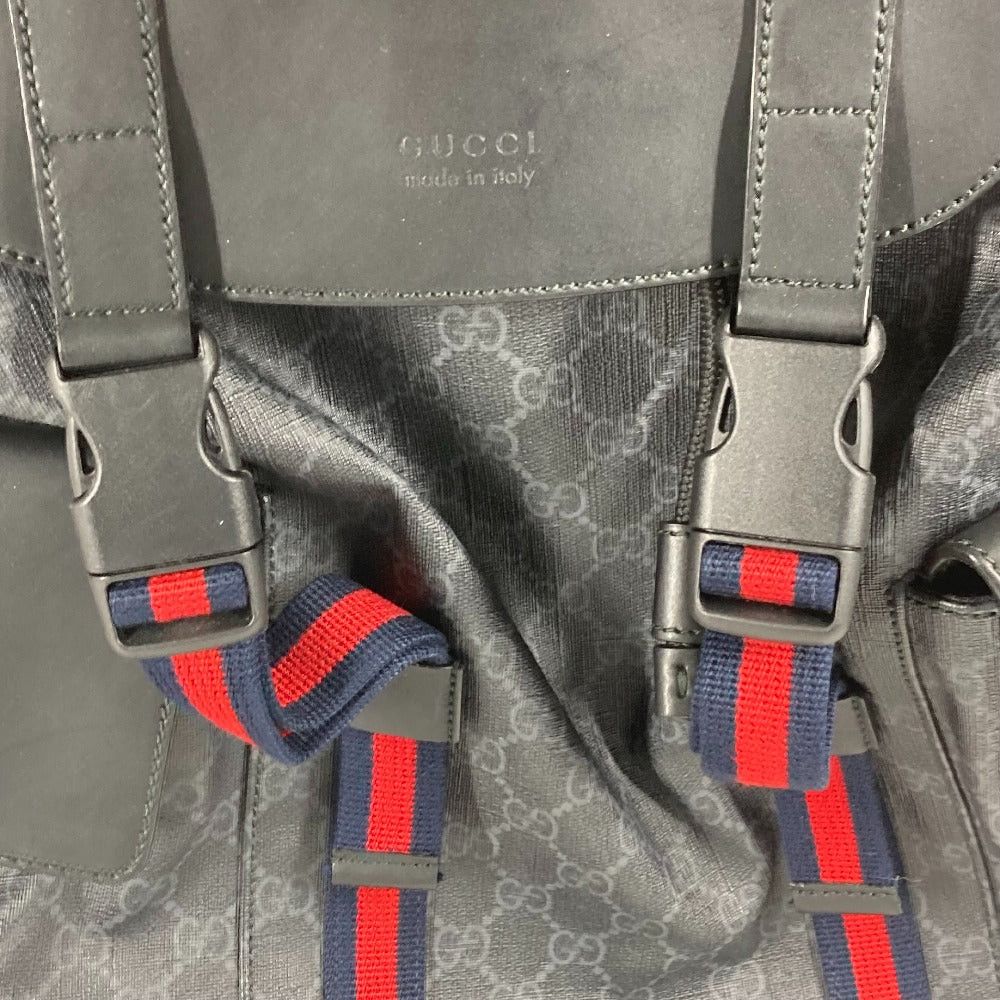 Gucci Gucci 49556 Gg Supreme Tiger Bag Pack Rucksack Canvas Men Black Size ONE SIZE - 6 Thumbnail