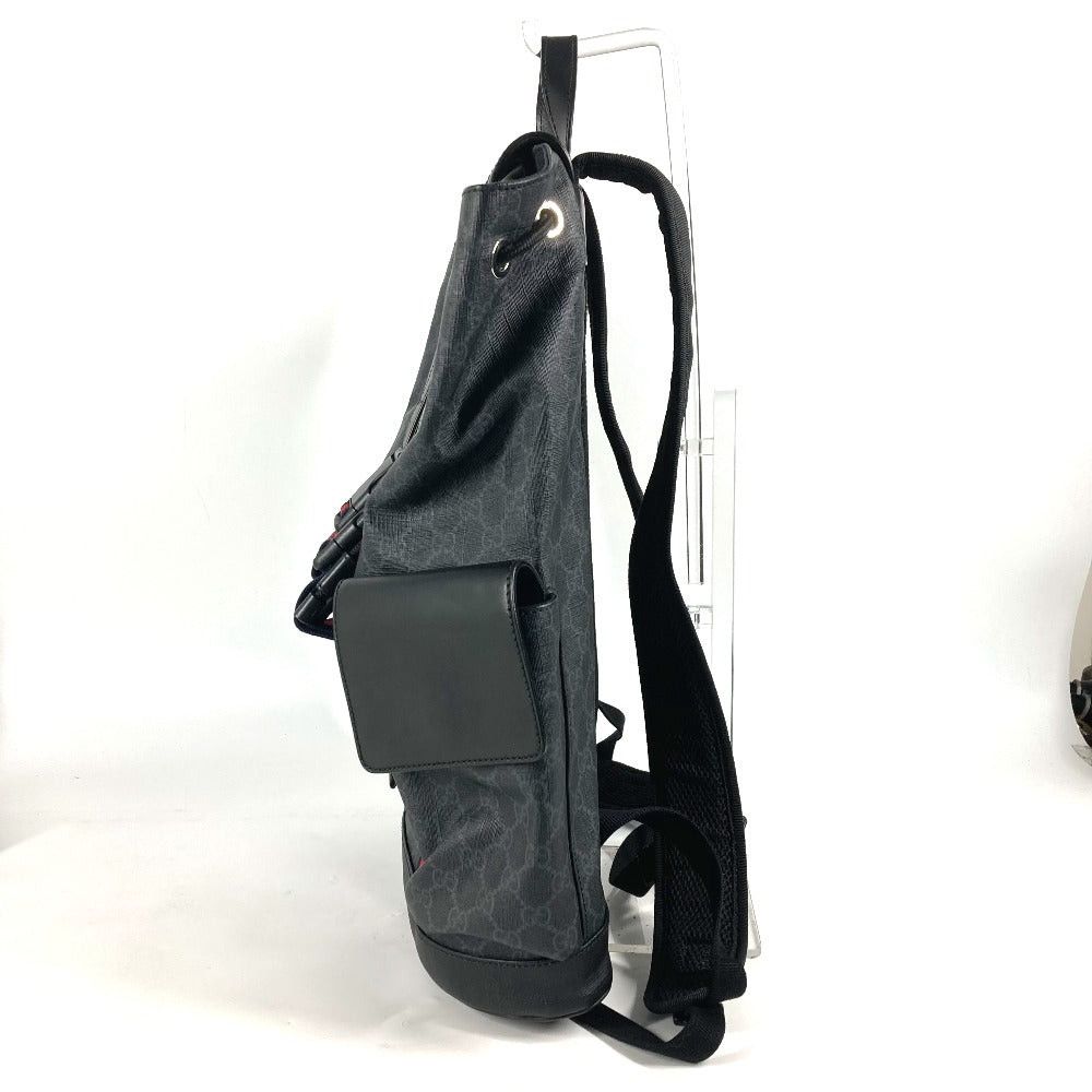 Gucci Gucci 49556 Gg Supreme Tiger Bag Pack Rucksack Canvas Men Black Size ONE SIZE - 2 Thumbnail