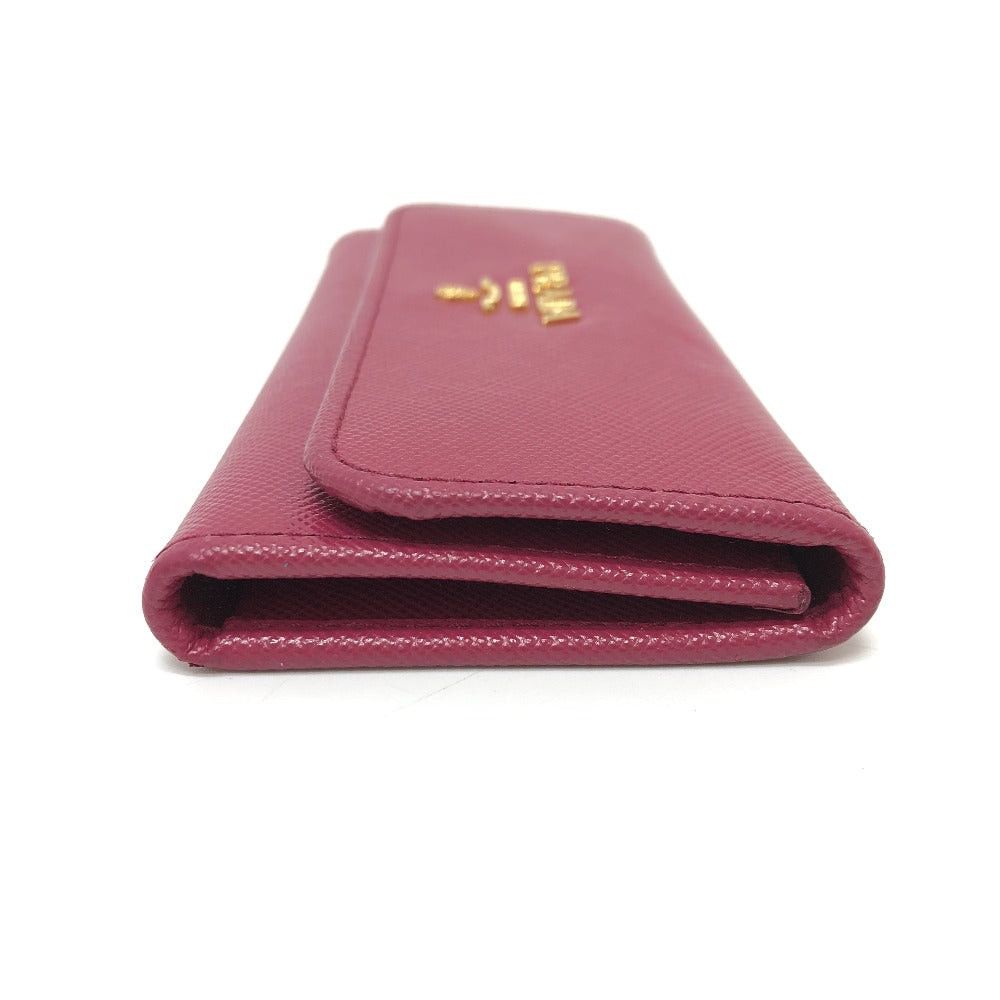 Prada Prada 1M0223 Logo Six In A Row Key Case Saffiano Leather Women Pink Size ONE SIZE - 3 Thumbnail