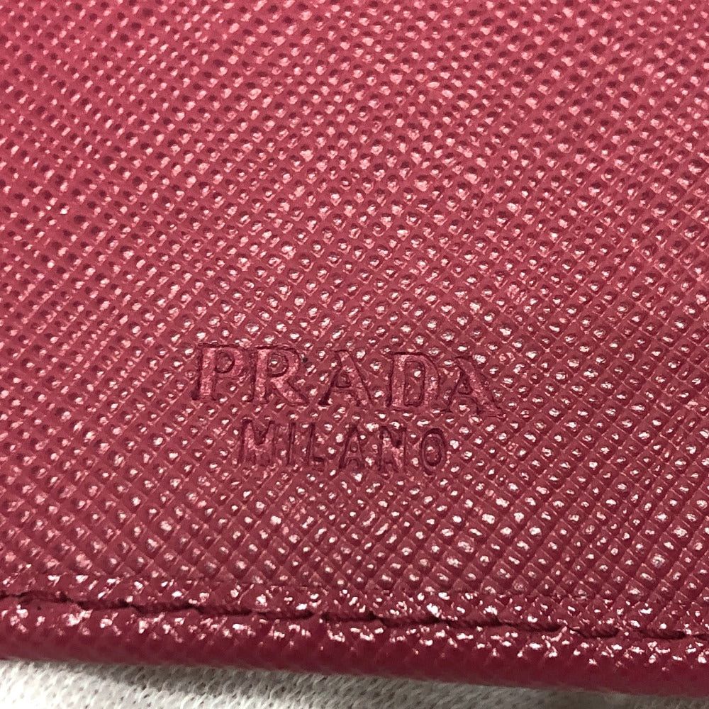 Prada Prada 1M0223 Logo Six In A Row Key Case Saffiano Leather Women Pink Size ONE SIZE - 12 Thumbnail
