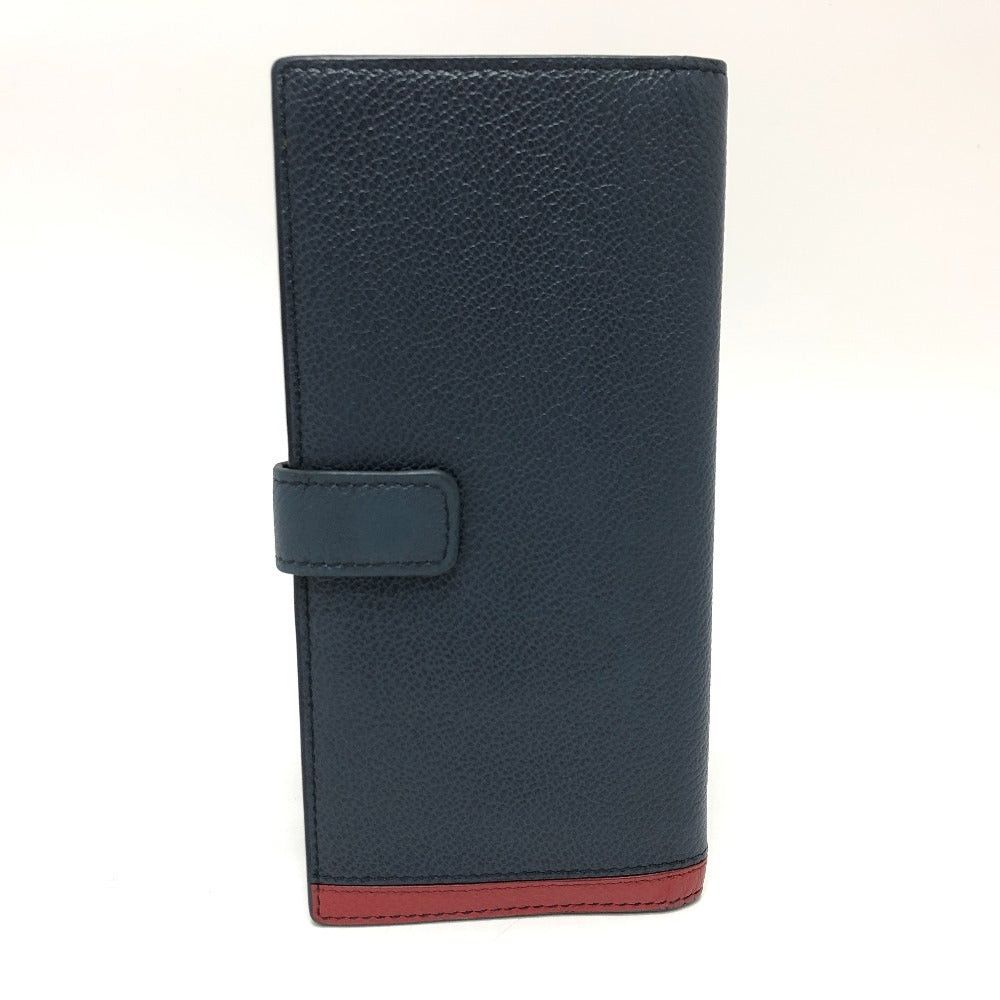 Prada Prada 2Mv015 Long Wallet Vittero Microgoure Folded In Half Leather Women Blue Size ONE SIZE - 2 Thumbnail