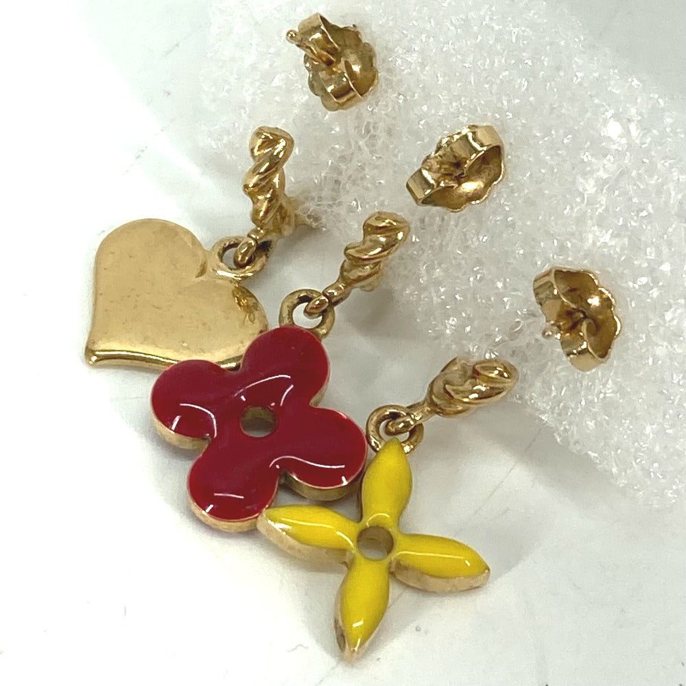 Louis Vuitton Louis Vuitton M65370 Sweet Monogram Boucle D'Oreille Three-Piece Set Accessories Earrings Metal Women Gold Size ONE SIZE - 3 Thumbnail